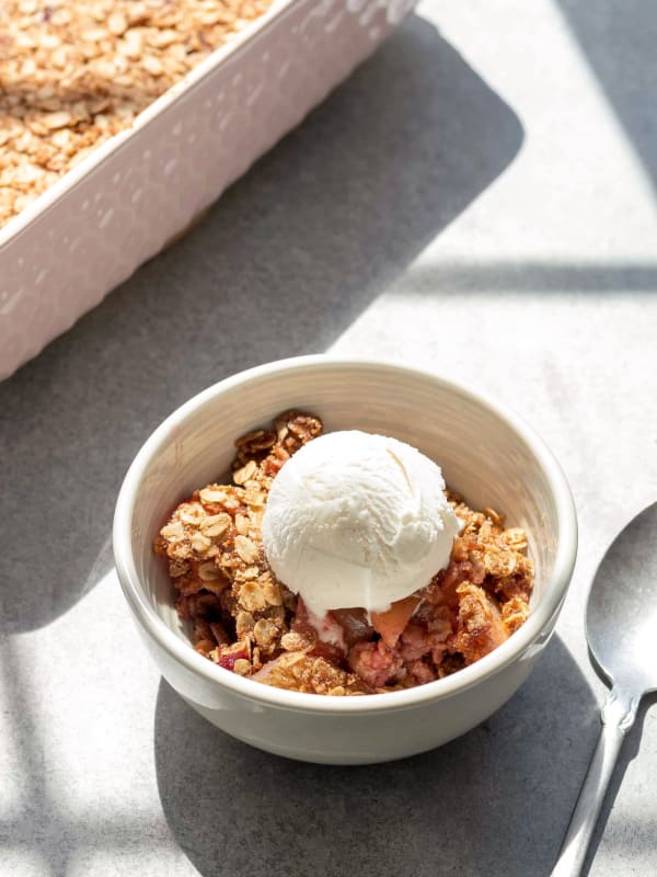 Raspberry Pear Crisp