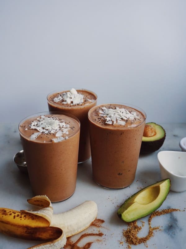 Three Brown Smoothies