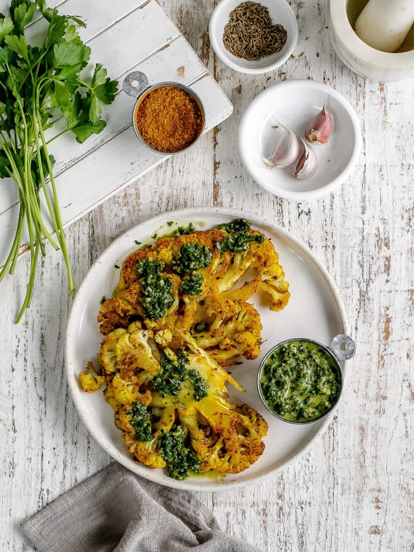 Shwarama Cauliflower Steaks