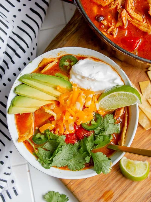 Bowl of Chicken Tortilla Soup