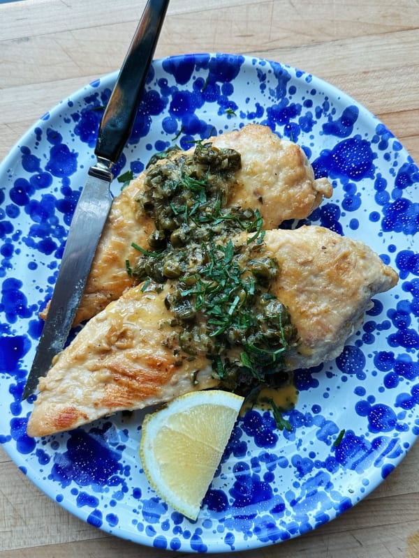Crispy Chicken Piccata