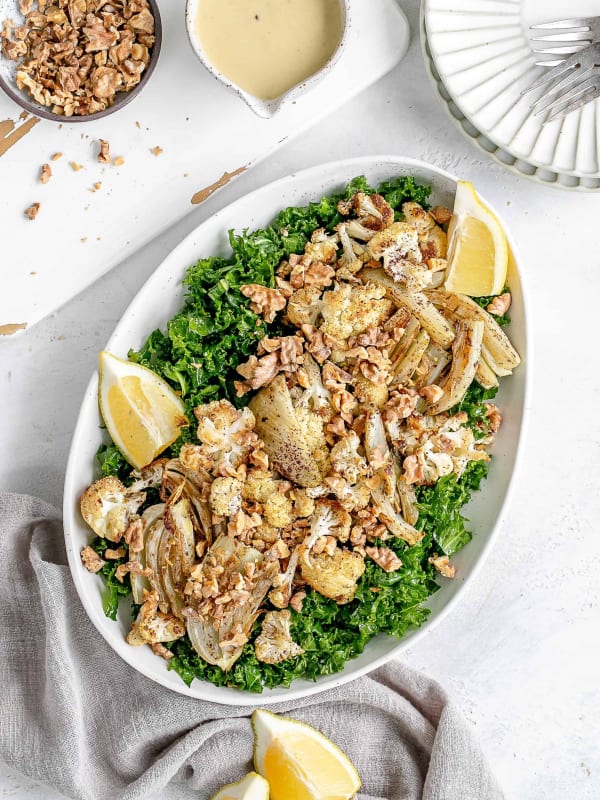 Roasted Cauliflower & Fennel Salad