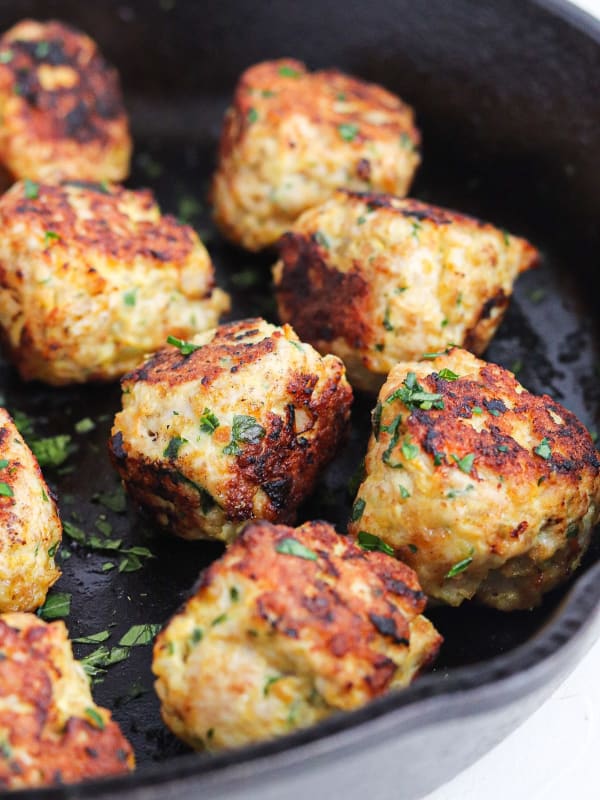 Skillet Turkey Meatballs