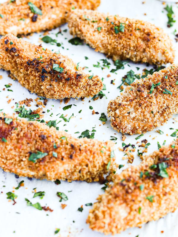 Baked Spelt Chicken Strips