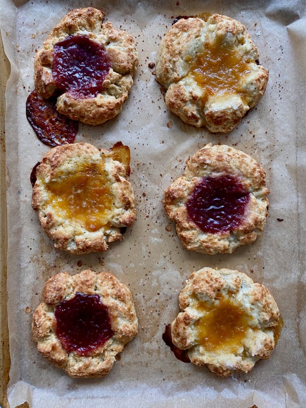 Thumbprint Scone Cookies