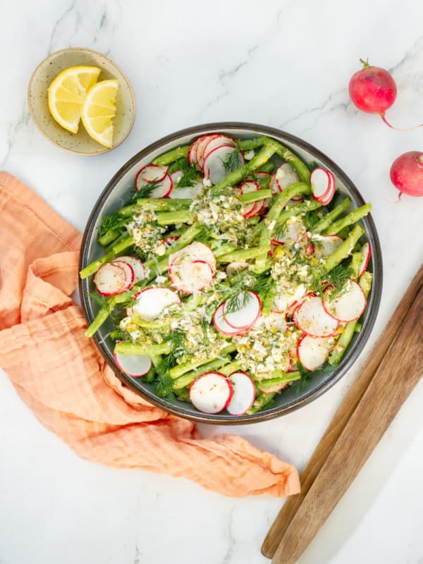 Summer Bean & Radish Gribiche Salad