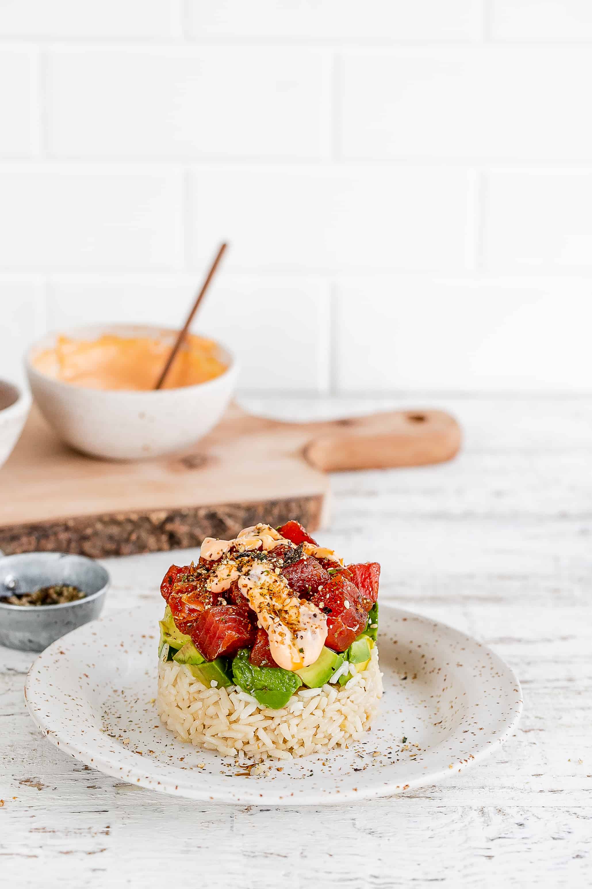 Poke Rice Stack Tuna Poke Stacks | Rily Recipes | Rily · Good Recipes