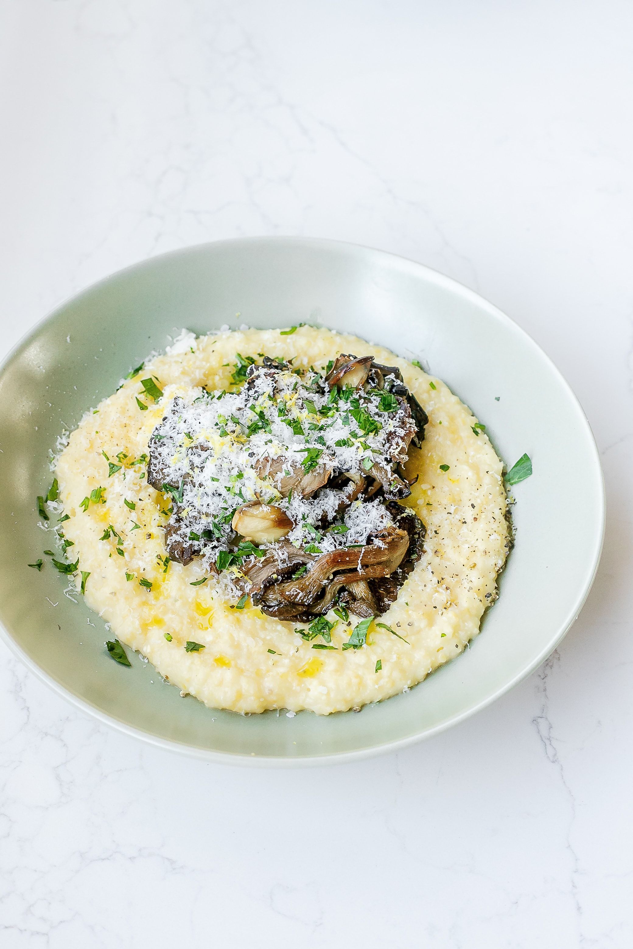 Creamy Polenta with Crispy Mushrooms · Good Recipes