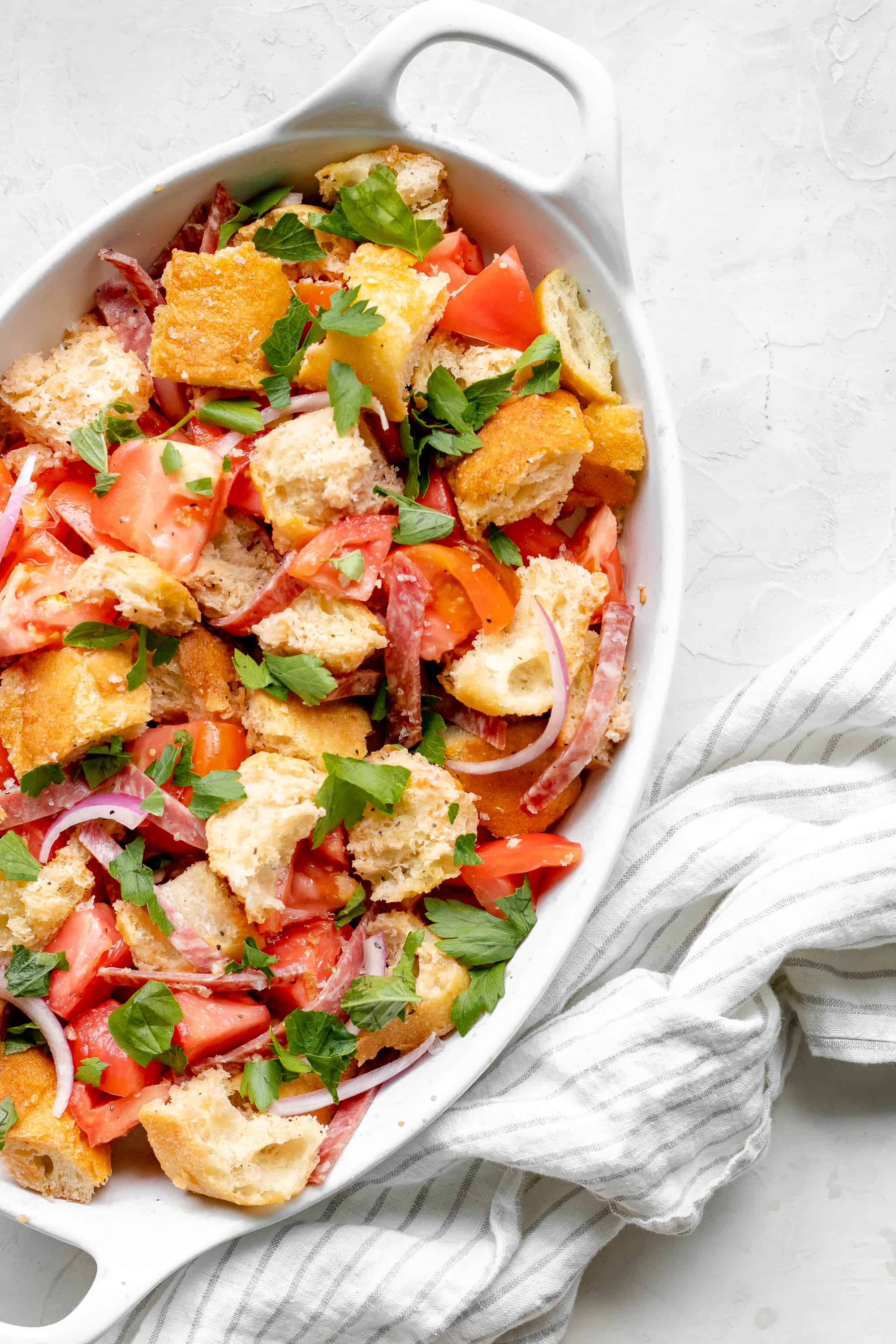 Panzanella Salad with Salami | Rily Recipes | Rily · Good Recipes