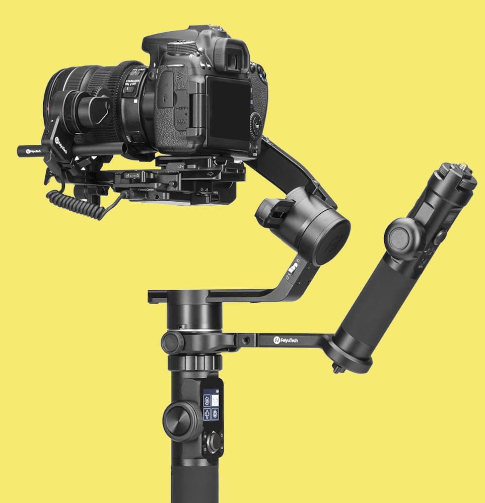 Lato sinistro di AK4500 con DSLR Canon.