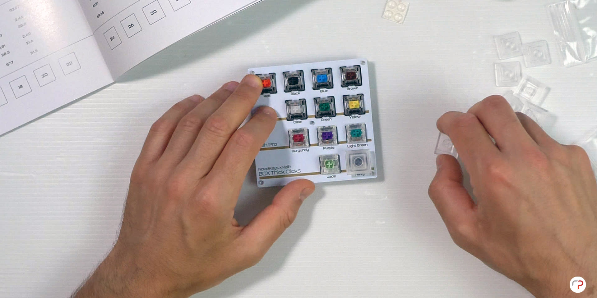 Romly Mechanical Switch Book: Il tester assemblato.