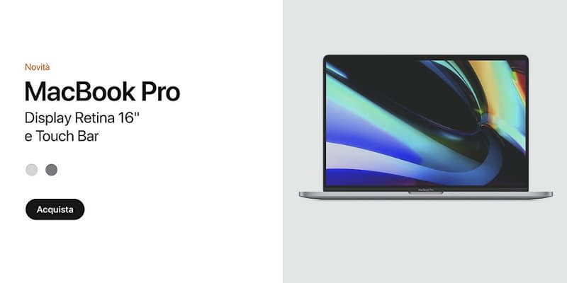 MacBook Pro 16 su Amazon