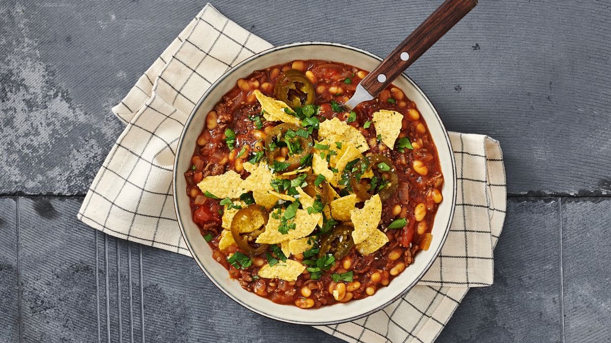 Aitriųjų paprikų troškinys (chilli con carne)