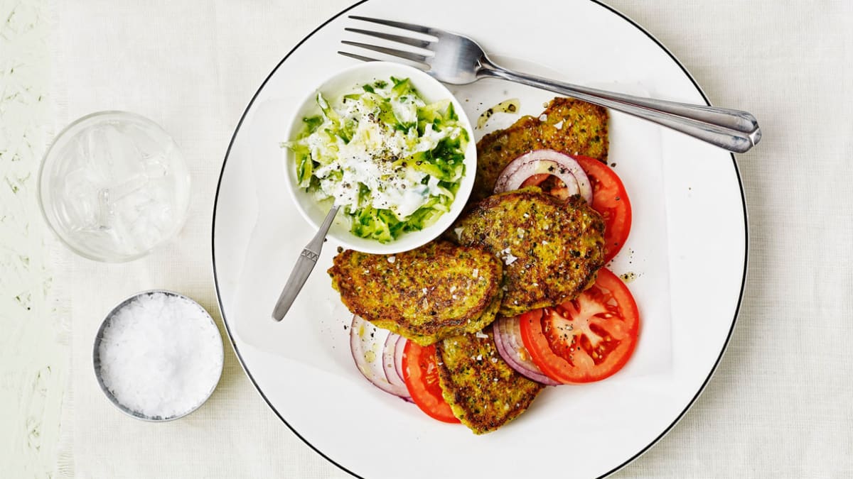 Brokolių sklindžiai su „tzatziki“