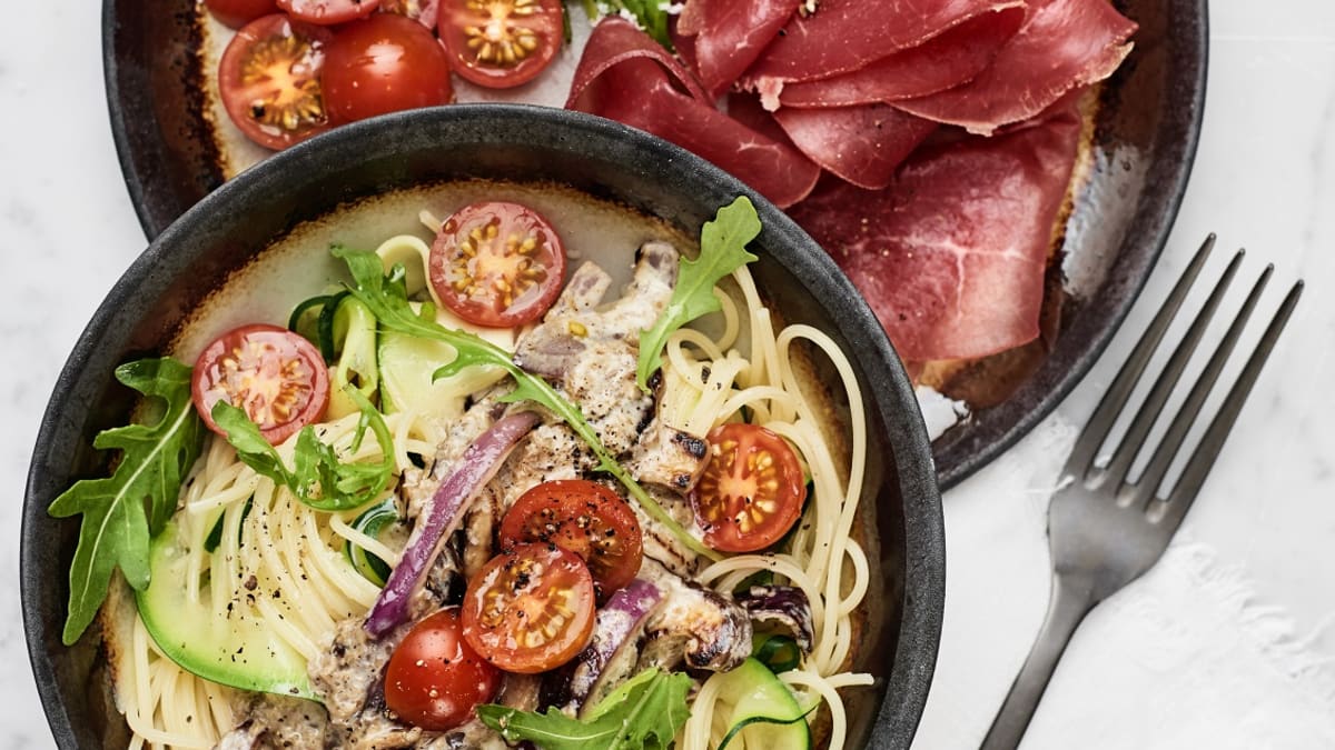 Bresaola seente ja linguinega