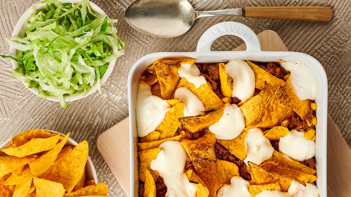 Tako apkepas su tortilijų traškučiais