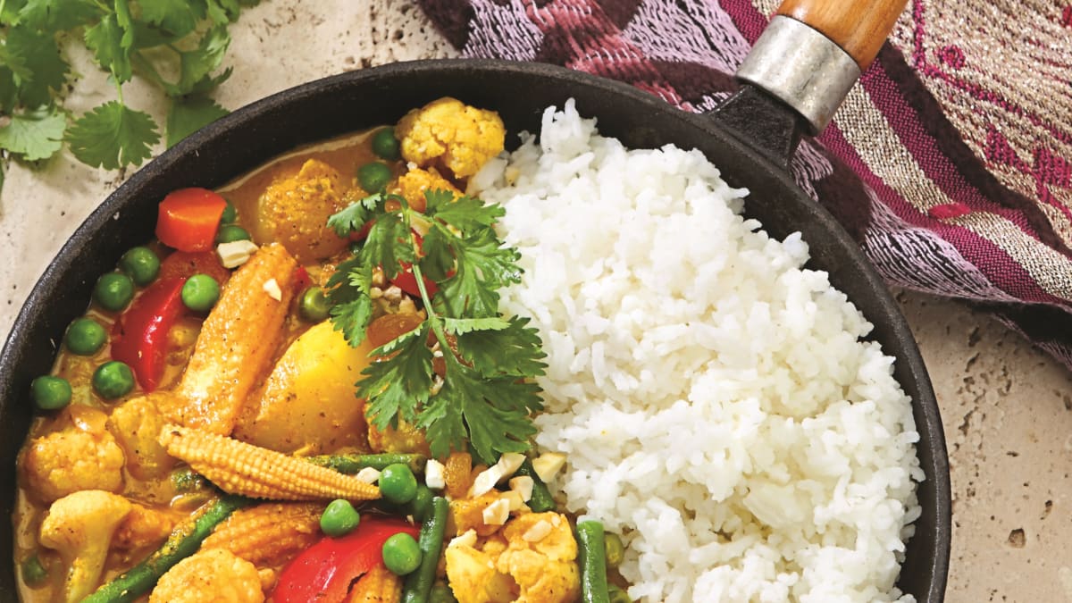 Indiška vegetariška korma