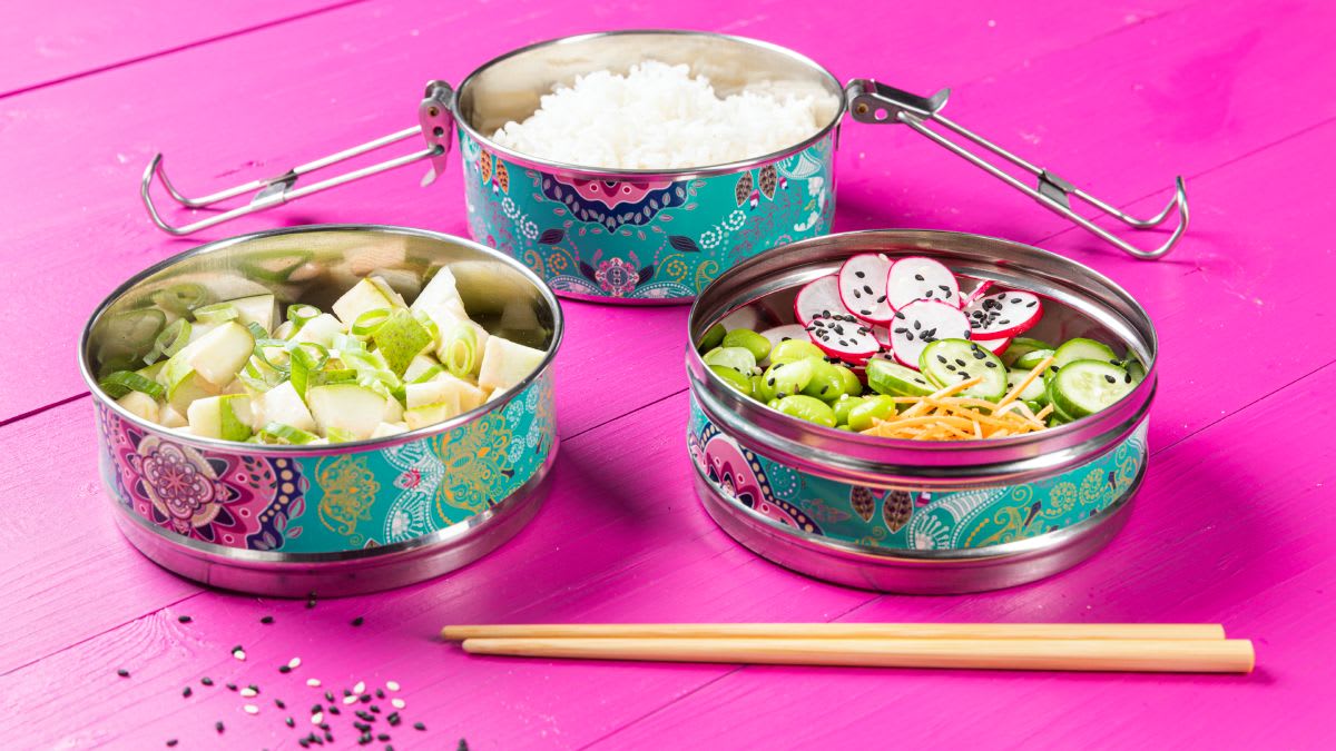 Dubenėlis „Poke Bowl“ su kriaušėmis