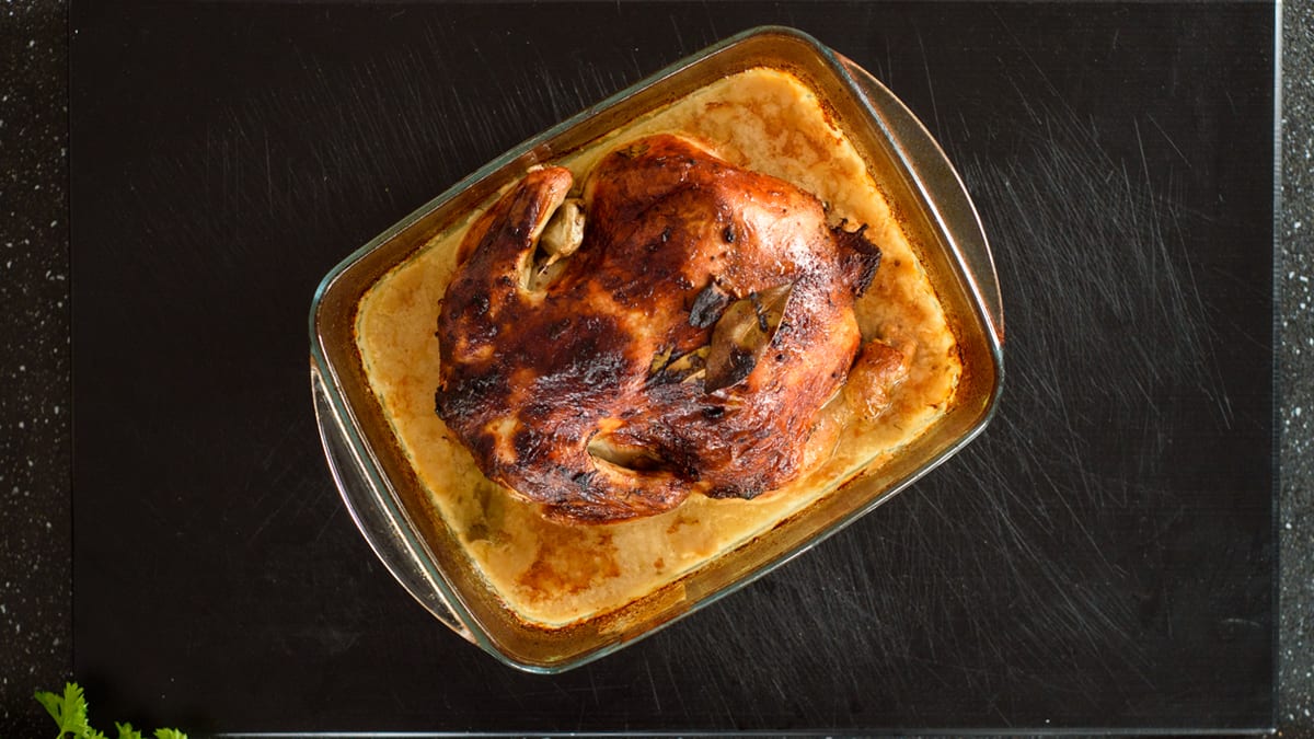 Ahjukana marineeritud kurgi marinaadis