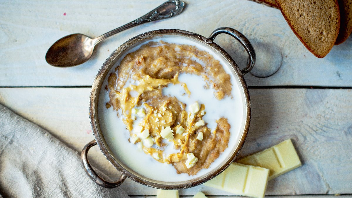 Leivasupp maapähklivõiga