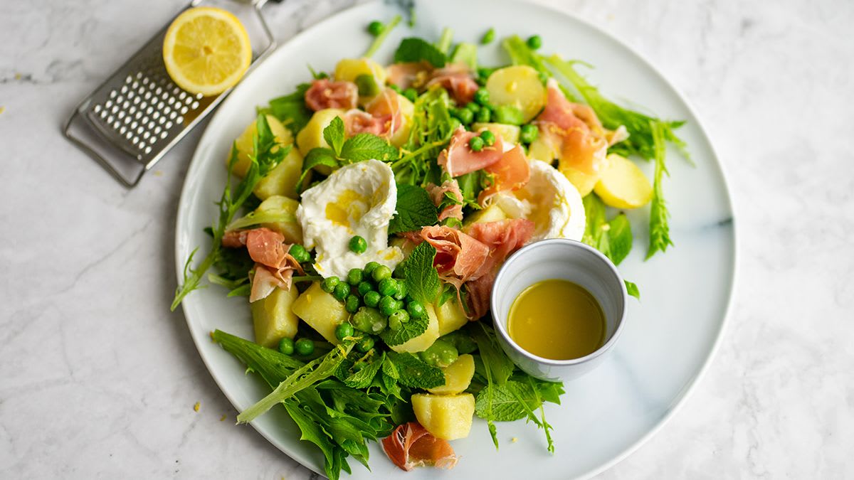 Kartupeļu un mocarella salāti