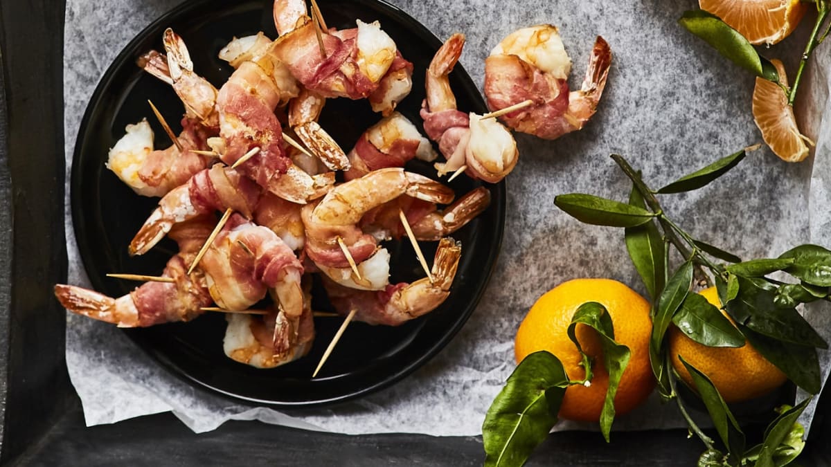 Krevetės su šonine