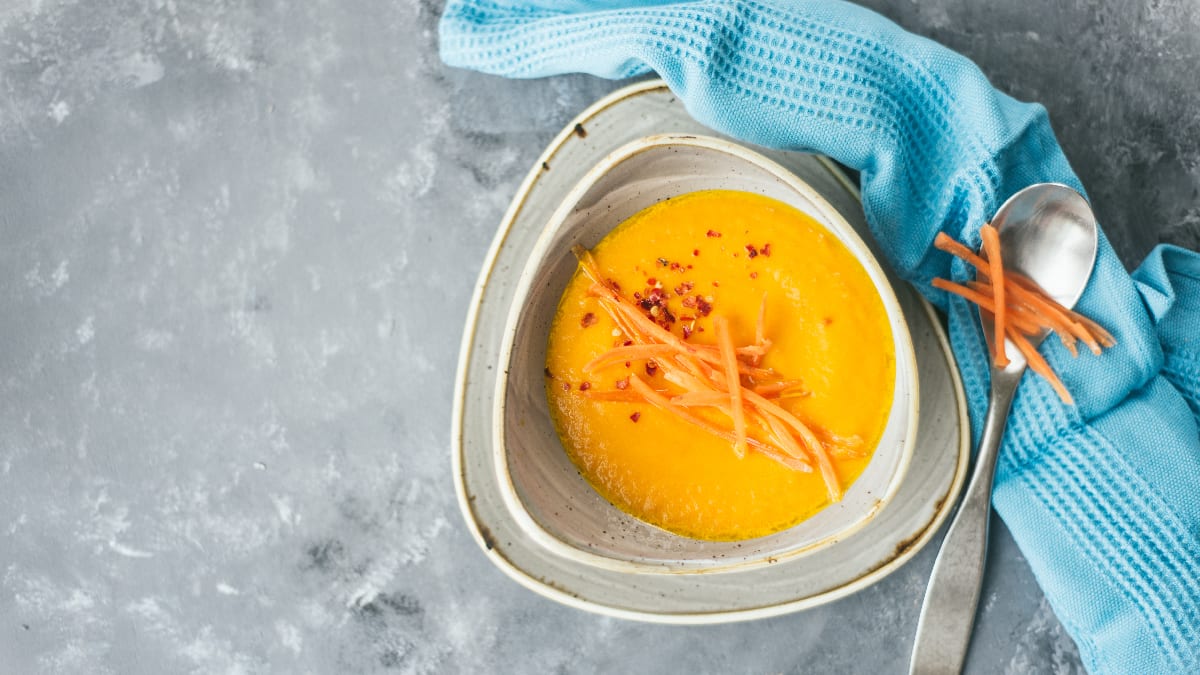 Porgandi-ingverisupp tšilliga