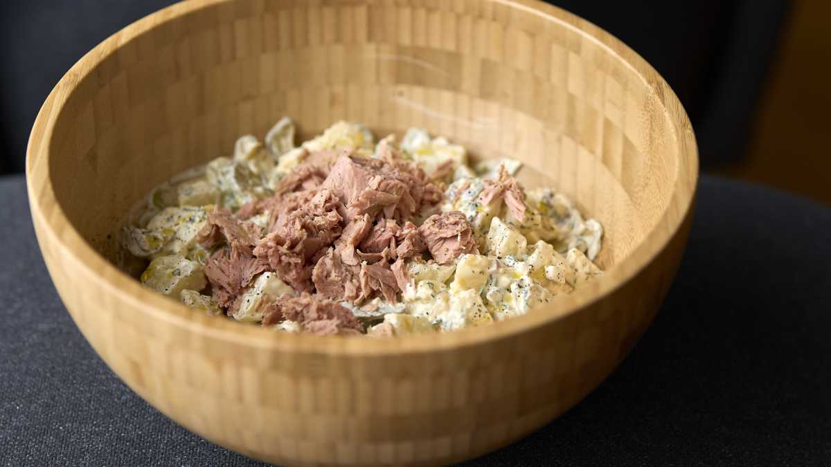 Kartupeļu salāti ar tunci