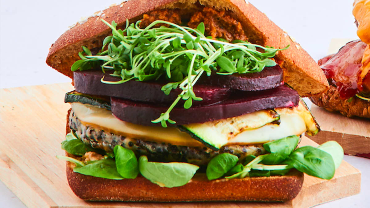 Veģetārais burgers