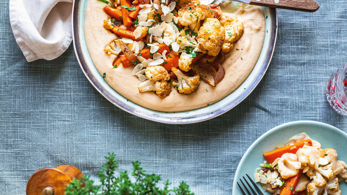 Oapüree ahjuköögiviljadega