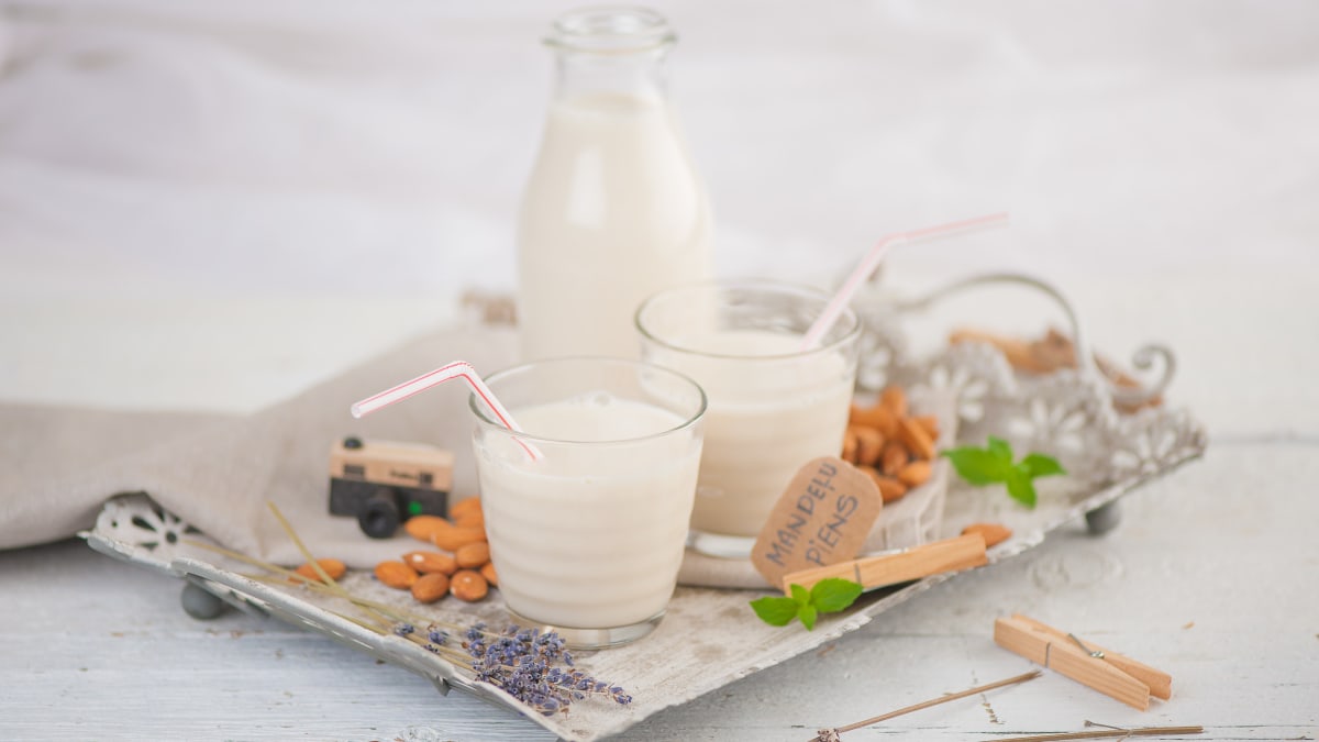 Pašmāju mandeļu piens