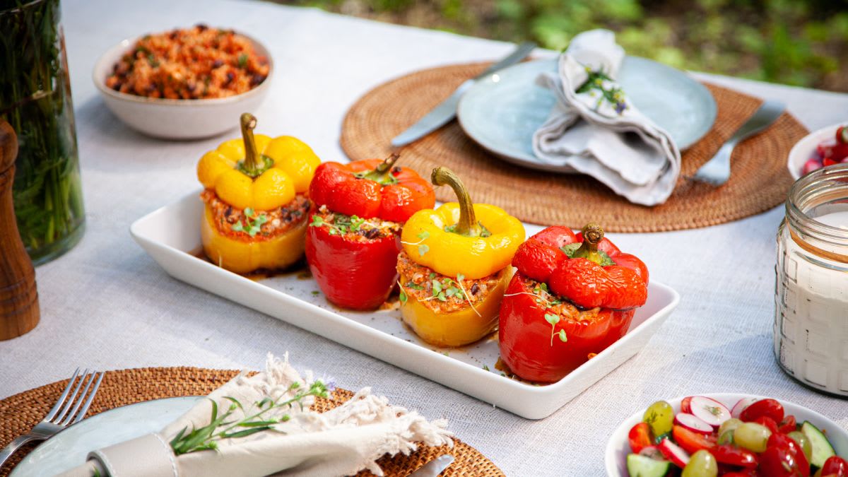 Täidetud grillpaprikad