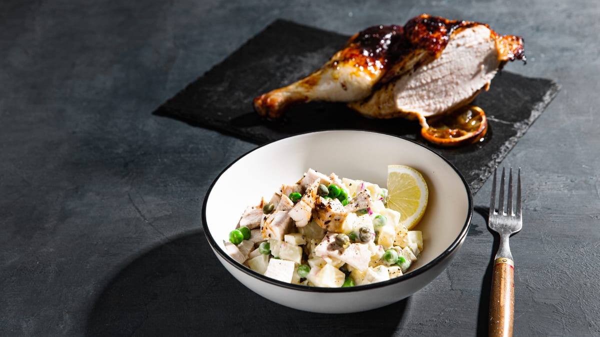 Otrās dienas cāļa cepeša salāti