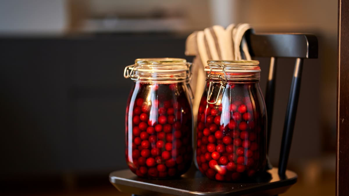 Kirsi ja piparmündi kompott