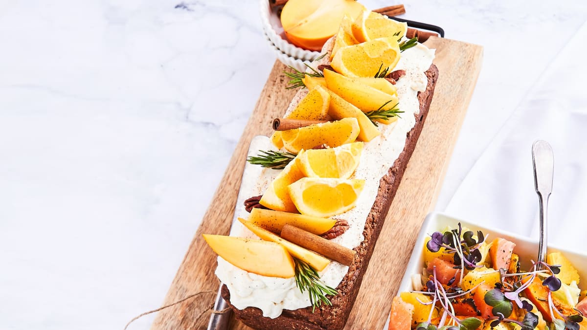 Hurmas un apelsīnu kūka