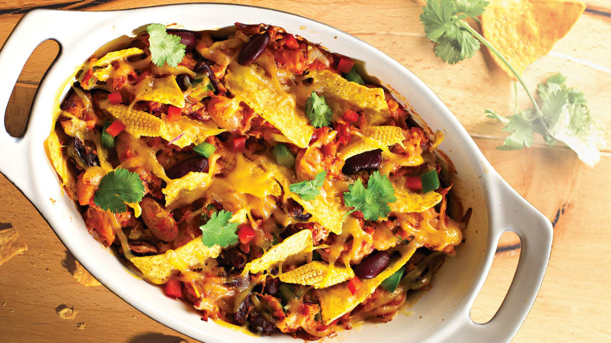 Meksikietiška užkepėlė su tortilijomis