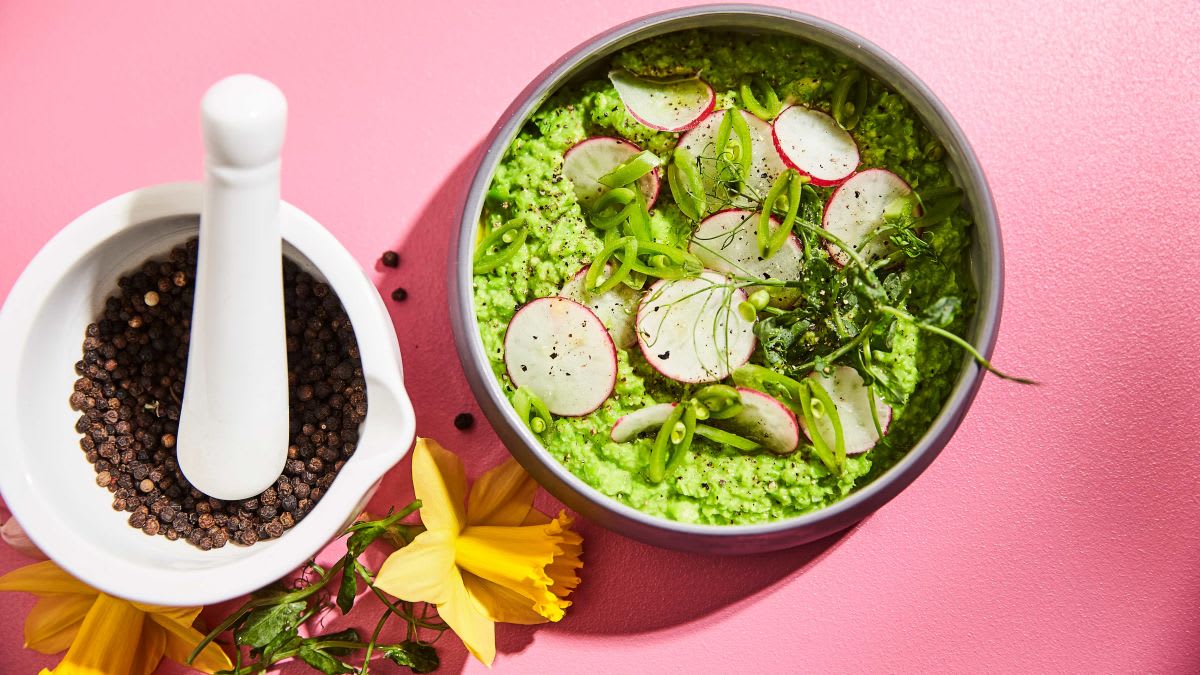 Zaļo zirnīšu krēms