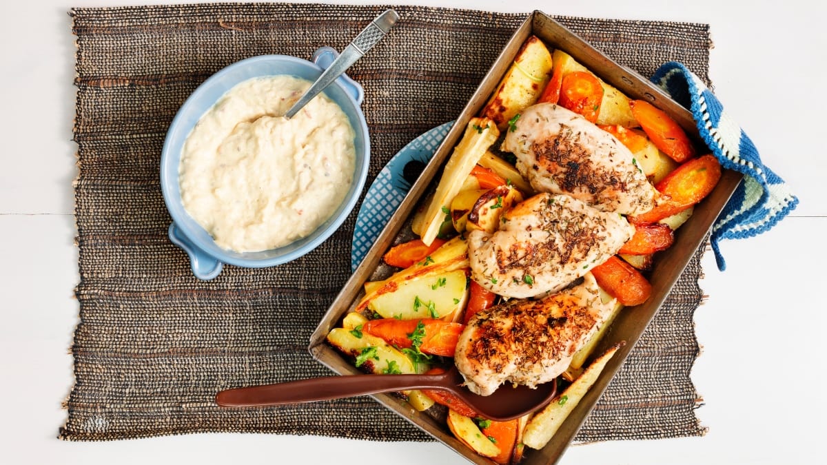 Kepta vištiena su daržovėmis