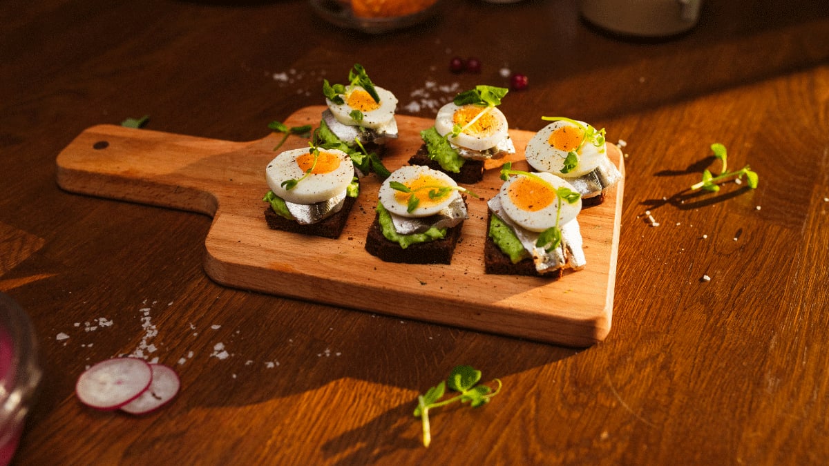 Kiluleib hernekreemi ja munaga