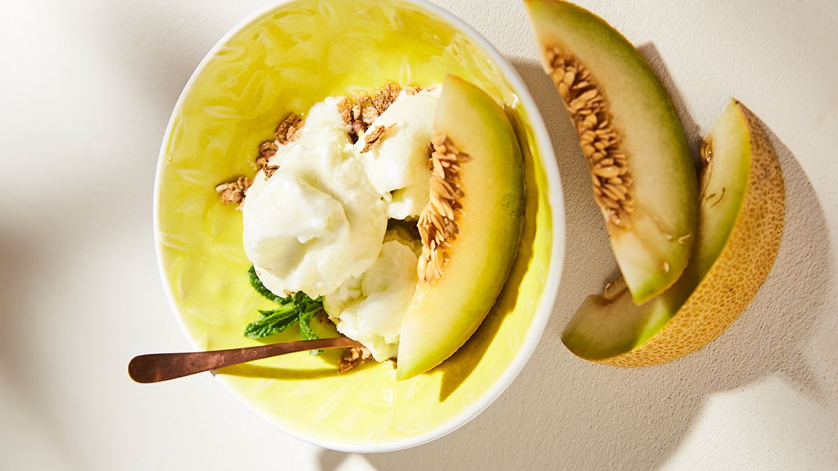 Meloņu un gurķu sorbets