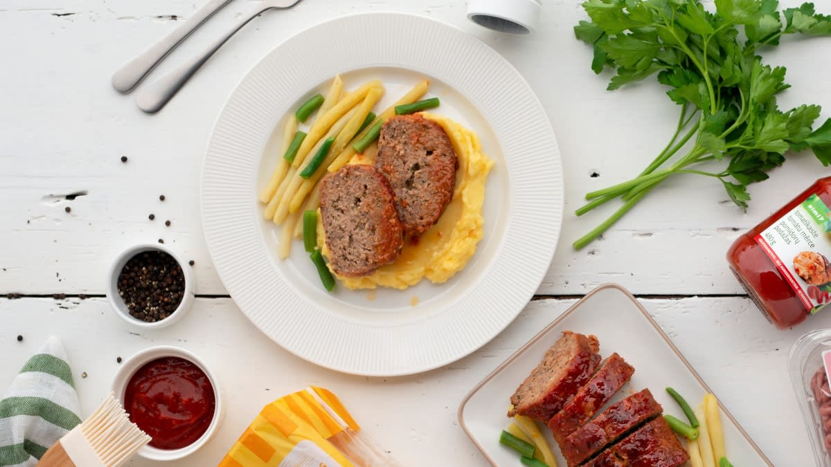 Netikras zuikis (maltos mėsos kepsnys)