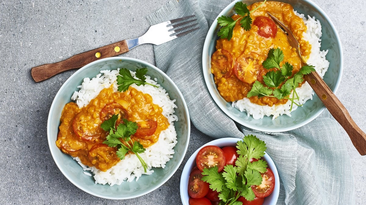 Läätsehautis kookospiimaga