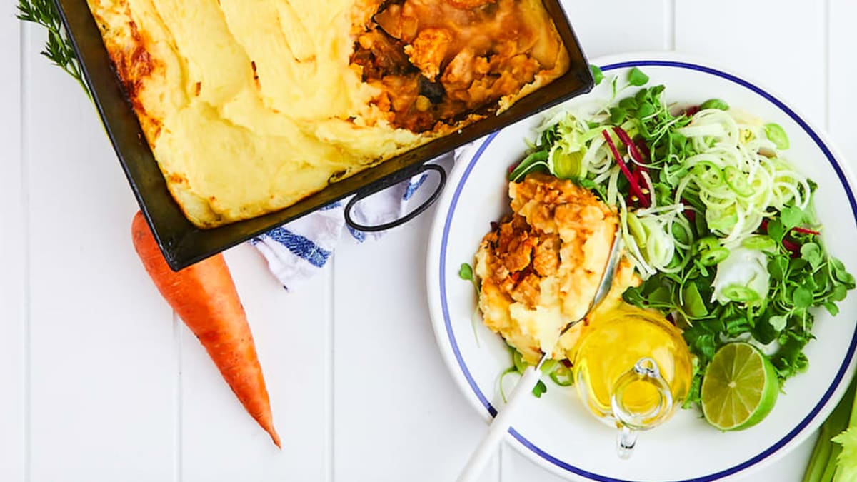 Vištienos pyragas su bulvių koše