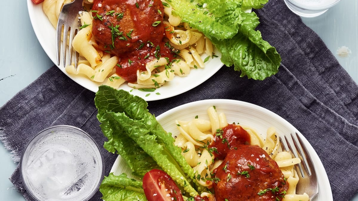 Kotlet pasta ja tomatikastmega