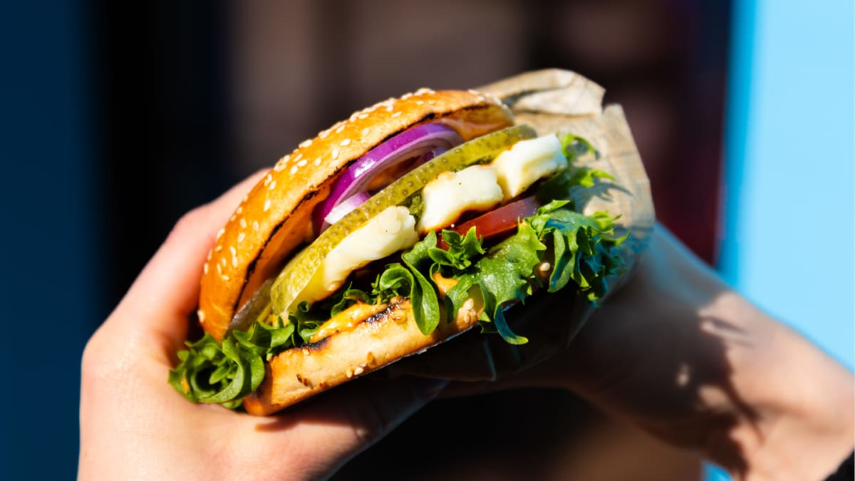 Halloumi burger