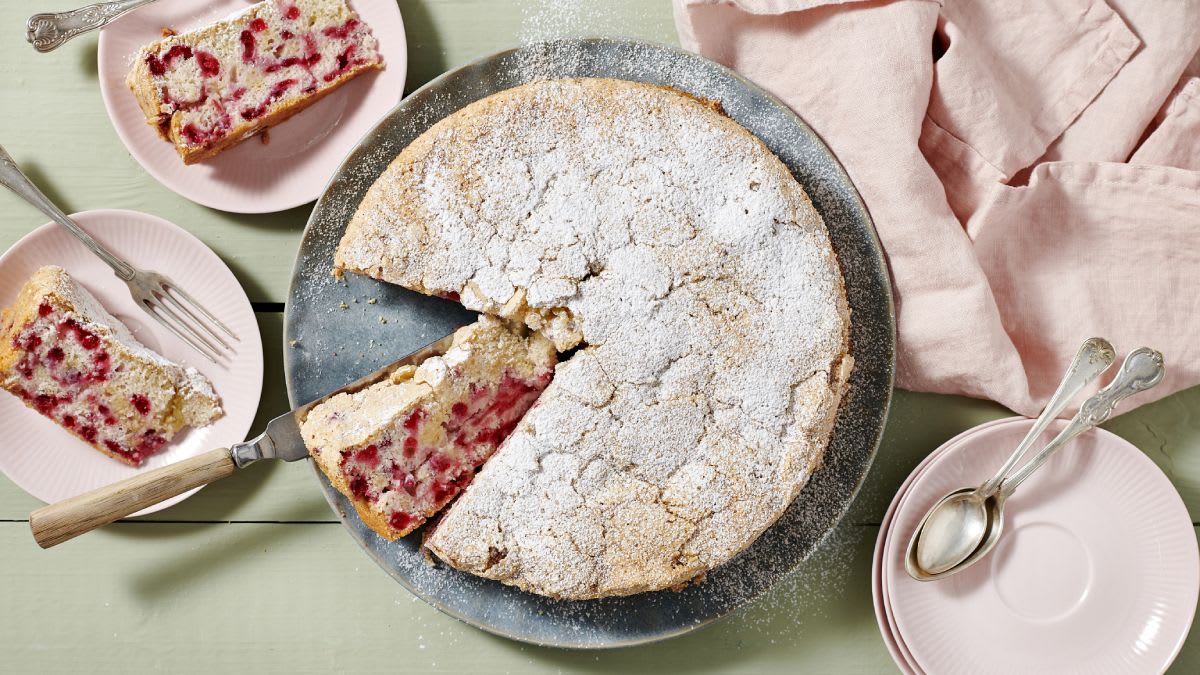 Vanilės skonio bruknių pyragas