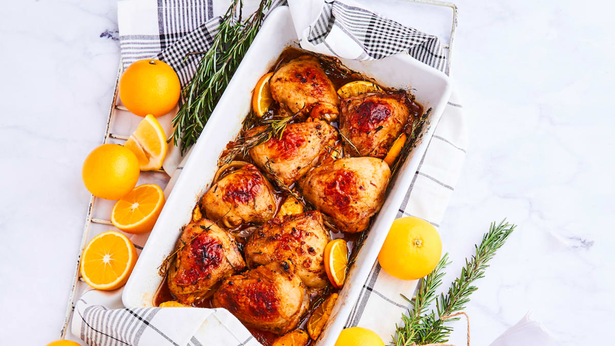 Vistas šķiņķīši apelsīnos