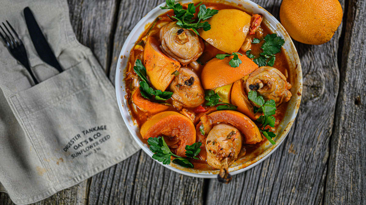 Vistas kājiņas citrusos