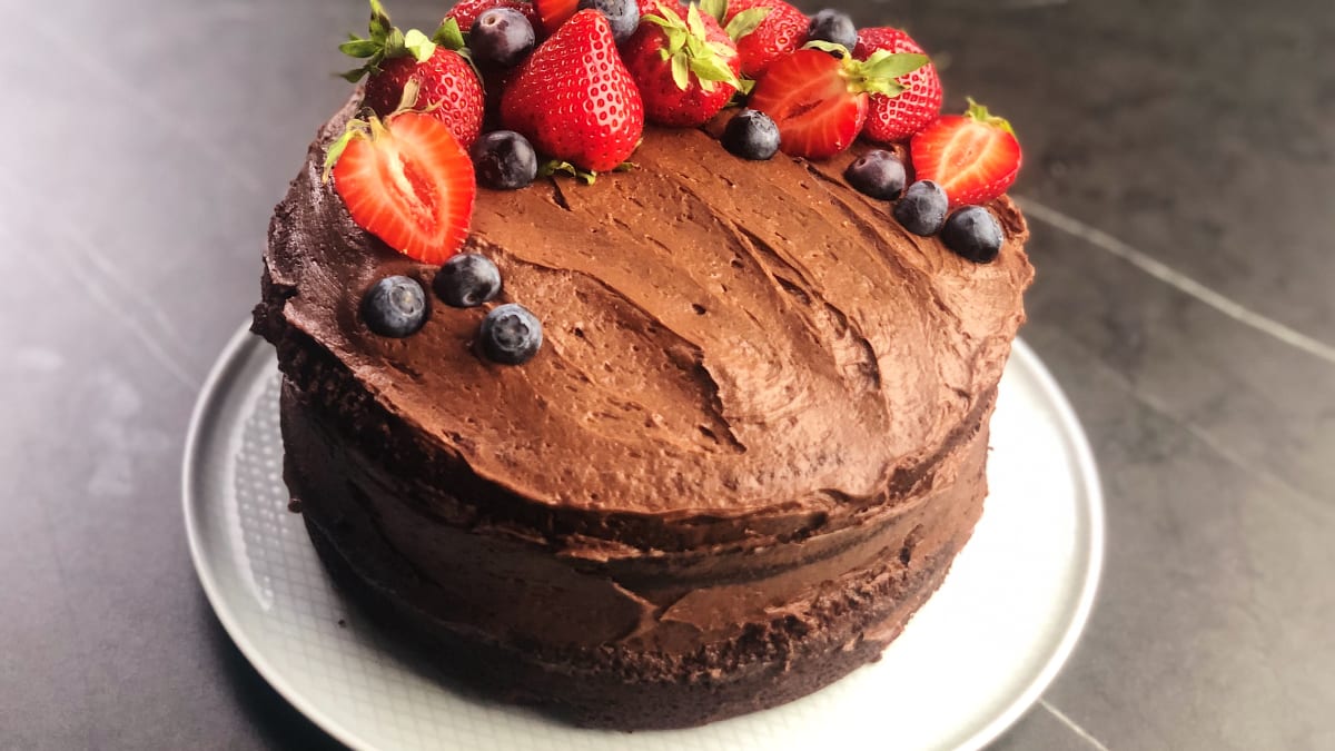 Šokolādes alus kūka