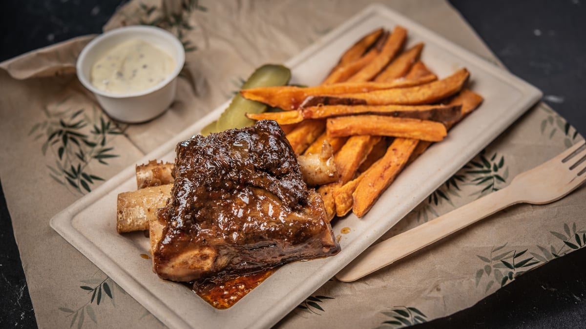 Cūkas ribiņas BBQ marinādē